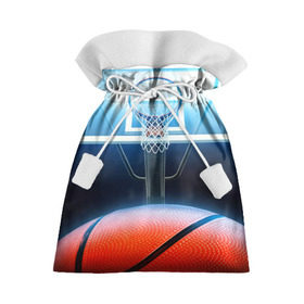 Подарочный 3D мешок с принтом Баскетбол в Петрозаводске, 100% полиэстер | Размер: 29*39 см | Тематика изображения на принте: basketball | кольцо | корзина