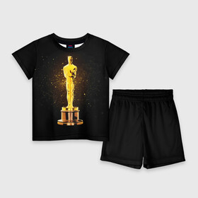 Детский костюм с шортами 3D с принтом Оскар в Петрозаводске,  |  | американская киноакадемия | золото | кинематограф | кино | кинофестиваль | награда | премия оскар