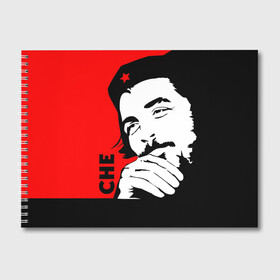 Альбом для рисования с принтом Че Гевара в Петрозаводске, 100% бумага
 | матовая бумага, плотность 200 мг. | Тематика изображения на принте: che | che guevara | comandante | revolution | viva | революция | че | чегевара