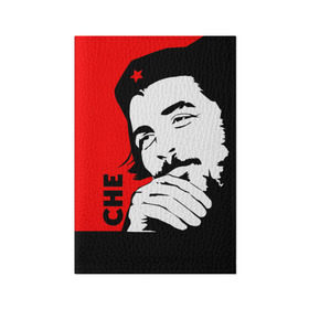 Обложка для паспорта матовая кожа с принтом Че Гевара в Петрозаводске, натуральная матовая кожа | размер 19,3 х 13,7 см; прозрачные пластиковые крепления | che | che guevara | comandante | revolution | viva | революция | че | чегевара