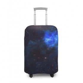 Чехол для чемодана 3D с принтом Холодная туманность в Петрозаводске, 86% полиэфир, 14% спандекс | двустороннее нанесение принта, прорези для ручек и колес | Тематика изображения на принте: вселенная | галактика | звёзды | космическое пространство | космос | созвездие