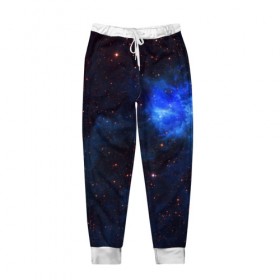 Мужские брюки 3D с принтом Холодная туманность в Петрозаводске, 100% полиэстер | манжеты по низу, эластичный пояс регулируется шнурком, по бокам два кармана без застежек, внутренняя часть кармана из мелкой сетки | вселенная | галактика | звёзды | космическое пространство | космос | созвездие