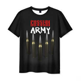 Мужская футболка 3D с принтом Русская армия в Петрозаводске, 100% полиэфир | прямой крой, круглый вырез горловины, длина до линии бедер | 