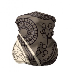 Бандана-труба 3D с принтом New collection в Петрозаводске, 100% полиэстер, ткань с особыми свойствами — Activecool | плотность 150‒180 г/м2; хорошо тянется, но сохраняет форму | орнамент | растительный | цветы