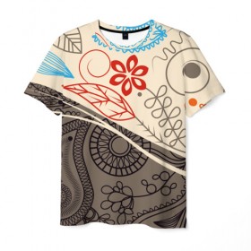 Мужская футболка 3D с принтом Прованс в Петрозаводске, 100% полиэфир | прямой крой, круглый вырез горловины, длина до линии бедер | арт | красота | лето | любовь | новинки | подарок | популярное | природа | радуга | цветы