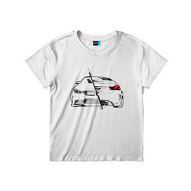 Детская футболка 3D с принтом Бэха в Петрозаводске, 100% гипоаллергенный полиэфир | прямой крой, круглый вырез горловины, длина до линии бедер, чуть спущенное плечо, ткань немного тянется | bmw | автомобиль | беха | бмв | о.м.с.к. | транспорт