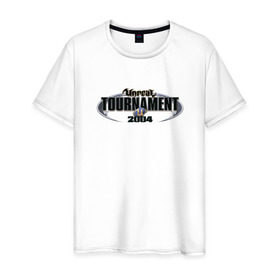 Мужская футболка хлопок с принтом Unreal Tournament 2004 в Петрозаводске, 100% хлопок | прямой крой, круглый вырез горловины, длина до линии бедер, слегка спущенное плечо. | 2004 | unreal tournament