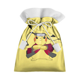 Подарочный 3D мешок с принтом Pikachu в Петрозаводске, 100% полиэстер | Размер: 29*39 см | Тематика изображения на принте: pikachu | pokeboll | pokemon | пикачу | покеболл | покемон
