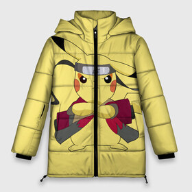 Женская зимняя куртка 3D с принтом Pikachu в Петрозаводске, верх — 100% полиэстер; подкладка — 100% полиэстер; утеплитель — 100% полиэстер | длина ниже бедра, силуэт Оверсайз. Есть воротник-стойка, отстегивающийся капюшон и ветрозащитная планка. 

Боковые карманы с листочкой на кнопках и внутренний карман на молнии | pikachu | pokeboll | pokemon | пикачу | покеболл | покемон