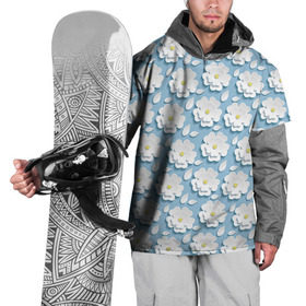 Накидка на куртку 3D с принтом Ромашки в Петрозаводске, 100% полиэстер |  | Тематика изображения на принте: объёмный | ромашки | трёхмерный | цветы