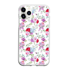 Чехол для iPhone 11 Pro Max матовый с принтом Цветы и бабочки 8 в Петрозаводске, Силикон |  | Тематика изображения на принте: акварель | бабочка | нежный | рисунок | роза | сирень | цветочек | цветочный | цветы