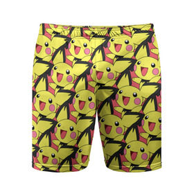 Мужские шорты 3D спортивные с принтом Pikachu в Петрозаводске,  |  | pikachu | pokeboll | pokemon | пикачу | покеболл | покемон