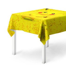 Скатерть 3D с принтом Pikachu в Петрозаводске, 100% полиэстер (ткань не мнется и не растягивается) | Размер: 150*150 см | pikachu | pokeboll | pokemon | пикачу | покеболл | покемон