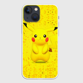 Чехол для iPhone 13 mini с принтом Pikachu в Петрозаводске,  |  | pikachu | pokeboll | pokemon | пикачу | покеболл | покемон