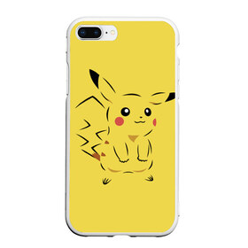 Чехол для iPhone 7Plus/8 Plus матовый с принтом Pikachu в Петрозаводске, Силикон | Область печати: задняя сторона чехла, без боковых панелей | Тематика изображения на принте: pikachu | pokeboll | pokemon | пикачу | покеболл | покемон