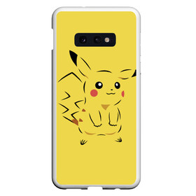 Чехол для Samsung S10E с принтом Pikachu в Петрозаводске, Силикон | Область печати: задняя сторона чехла, без боковых панелей | pikachu | pokeboll | pokemon | пикачу | покеболл | покемон