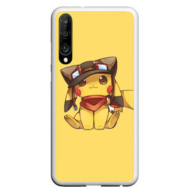 Чехол для Honor P30 с принтом Pikachu в Петрозаводске, Силикон | Область печати: задняя сторона чехла, без боковых панелей | Тематика изображения на принте: pikachu | pokeball | pokemon | пикачу | покеболл | покемон