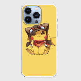 Чехол для iPhone 13 Pro с принтом Пикачу в шапочке в Петрозаводске,  |  | pikachu | pokeball | pokemon | пикачу | покеболл | покемон
