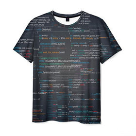 Мужская футболка 3D с принтом Программирование 9 в Петрозаводске, 100% полиэфир | прямой крой, круглый вырез горловины, длина до линии бедер | день программиста | код | подарок | праздник | программист