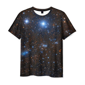 Мужская футболка 3D с принтом Космические дали в Петрозаводске, 100% полиэфир | прямой крой, круглый вырез горловины, длина до линии бедер | вселенная | галактика | звёзды | космическое пространство | космос | созвездие