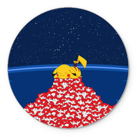 Коврик круглый с принтом Pokemon GO в Петрозаводске, резина и полиэстер | круглая форма, изображение наносится на всю лицевую часть | pikachu | pokeball | pokemon go | доллар | золото | игра | пикачу | покебол | покемон
