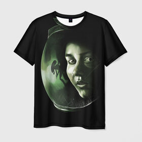 Мужская футболка 3D с принтом Чужой в Петрозаводске, 100% полиэфир | прямой крой, круглый вырез горловины, длина до линии бедер | alien | aliens | cinema | film | predator | фильм | чужой