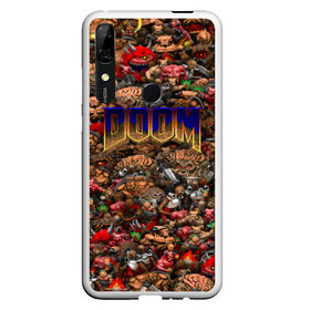 Чехол для Honor P Smart Z с принтом Doom Все монстры (pixel art) в Петрозаводске, Силикон | Область печати: задняя сторона чехла, без боковых панелей | 