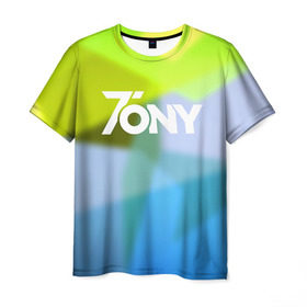 Мужская футболка 3D с принтом TonyCreative 9 в Петрозаводске, 100% полиэфир | прямой крой, круглый вырез горловины, длина до линии бедер | minecraft | teamcrtv | tony | tony creative | tonycreative | yotube | блоггер | блогер | майнкрафт | тони | тони креатив | ютуб | ютьюб