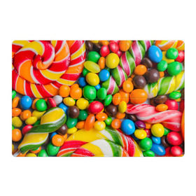 Магнитный плакат 3Х2 с принтом Сладкоежка в Петрозаводске, Полимерный материал с магнитным слоем | 6 деталей размером 9*9 см | Тематика изображения на принте: вкуснотища | вкусняшки | глазурь | жевачка | карамель | карамельки | конфетки | конфеты | леденец | мармеладки | сахар | сладости