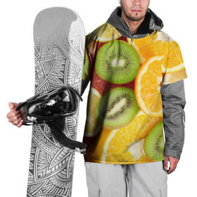 Накидка на куртку 3D с принтом Сочные фрукты в Петрозаводске, 100% полиэстер |  | апельсин | грейпфрут | десерт | дольки | киви | кусочки фруктов | лайм | лимон | разрез | сечение | фреш | фрукты | цитрусовые