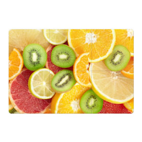 Магнитный плакат 3Х2 с принтом Сочные фрукты в Петрозаводске, Полимерный материал с магнитным слоем | 6 деталей размером 9*9 см | Тематика изображения на принте: апельсин | грейпфрут | десерт | дольки | киви | кусочки фруктов | лайм | лимон | разрез | сечение | фреш | фрукты | цитрусовые