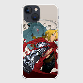 Чехол для iPhone 13 mini с принтом братья Элрики в Петрозаводске,  |  | alchemist | anime | fullmetal alchemist | алхимик | аниме | стальной алхимик