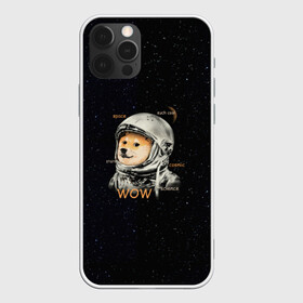 Чехол для iPhone 12 Pro с принтом Doge в Петрозаводске, силикон | область печати: задняя сторона чехла, без боковых панелей | dog | doge | mem | memes | space | wow | доге | космос | мемы | собака