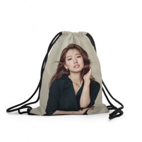 Рюкзак-мешок 3D с принтом Song Hye Kyo в Петрозаводске, 100% полиэстер | плотность ткани — 200 г/м2, размер — 35 х 45 см; лямки — толстые шнурки, застежка на шнуровке, без карманов и подкладки | дорама