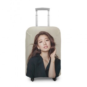 Чехол для чемодана 3D с принтом Song Hye Kyo в Петрозаводске, 86% полиэфир, 14% спандекс | двустороннее нанесение принта, прорези для ручек и колес | дорама