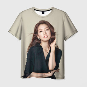 Мужская футболка 3D с принтом Song Hye Kyo в Петрозаводске, 100% полиэфир | прямой крой, круглый вырез горловины, длина до линии бедер | дорама