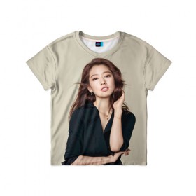 Детская футболка 3D с принтом Song Hye Kyo в Петрозаводске, 100% гипоаллергенный полиэфир | прямой крой, круглый вырез горловины, длина до линии бедер, чуть спущенное плечо, ткань немного тянется | дорама