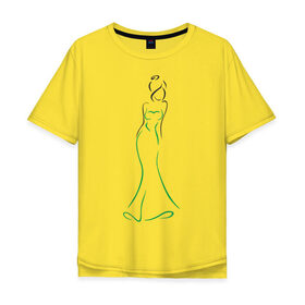 Мужская футболка хлопок Oversize с принтом Подружка невесты в Петрозаводске, 100% хлопок | свободный крой, круглый ворот, “спинка” длиннее передней части | девичник | жена | невеста | подружка невесты | свадьба