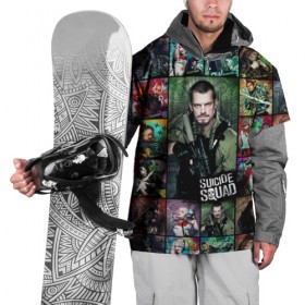 Накидка на куртку 3D с принтом Suicide Squad Rick Flag в Петрозаводске, 100% полиэстер |  | suicide squad | юэль киннаман rick flag