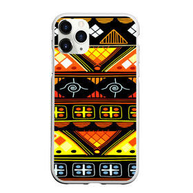 Чехол для iPhone 11 Pro Max матовый с принтом Element ethnic в Петрозаводске, Силикон |  | орнамент | полосы | этно