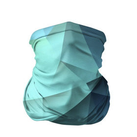 Бандана-труба 3D с принтом Polygon blue в Петрозаводске, 100% полиэстер, ткань с особыми свойствами — Activecool | плотность 150‒180 г/м2; хорошо тянется, но сохраняет форму | полигон | текстура