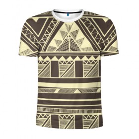Мужская футболка 3D спортивная с принтом Камерун в Петрозаводске, 100% полиэстер с улучшенными характеристиками | приталенный силуэт, круглая горловина, широкие плечи, сужается к линии бедра | орнамент | этнический | этно