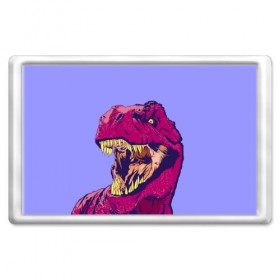 Магнит 45*70 с принтом rex в Петрозаводске, Пластик | Размер: 78*52 мм; Размер печати: 70*45 | dinosaur | t rex | динозавр | рекс | тирекс