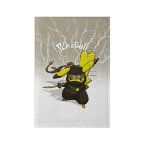 Обложка для паспорта матовая кожа с принтом Pikachu в Петрозаводске, натуральная матовая кожа | размер 19,3 х 13,7 см; прозрачные пластиковые крепления | pikachu | pokeball | pokemon | пикачу | покеболл | покемон