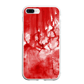 Чехол для iPhone 7Plus/8 Plus матовый с принтом Кровь в Петрозаводске, Силикон | Область печати: задняя сторона чехла, без боковых панелей | брызги | капли | кровь | ужас | хэллоуин