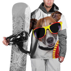 Накидка на куртку 3D с принтом Джек Рассел с веером в Петрозаводске, 100% полиэстер |  | джек рассел | песик | песики | собака | собаки | терьер