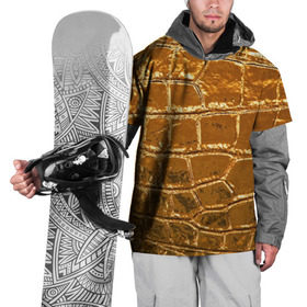 Накидка на куртку 3D с принтом Золотой Крокодил в Петрозаводске, 100% полиэстер |  | Тематика изображения на принте: gold | texture | глянец | золото | кожа | крокодил | текстура