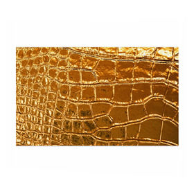 Бумага для упаковки 3D с принтом Золотой Крокодил в Петрозаводске, пластик и полированная сталь | круглая форма, металлическое крепление в виде кольца | Тематика изображения на принте: gold | texture | глянец | золото | кожа | крокодил | текстура