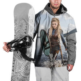 Накидка на куртку 3D с принтом Лагерта в Петрозаводске, 100% полиэстер |  | Тематика изображения на принте: викинги