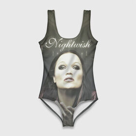 Купальник-боди 3D с принтом Тарья Турунен Nightwish в Петрозаводске, 82% полиэстер, 18% эластан | Круглая горловина, круглый вырез на спине | nightwish | металл | музыка | рок | тарья турунен